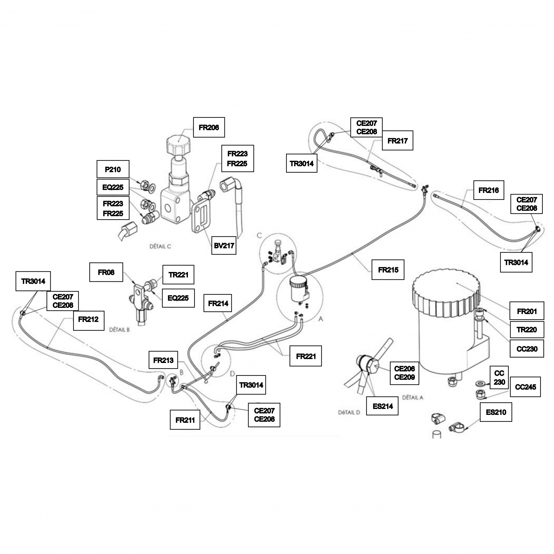 Pièces détachées - Mitjet International - Mitjet 2L - Circuit - Circuit de frein